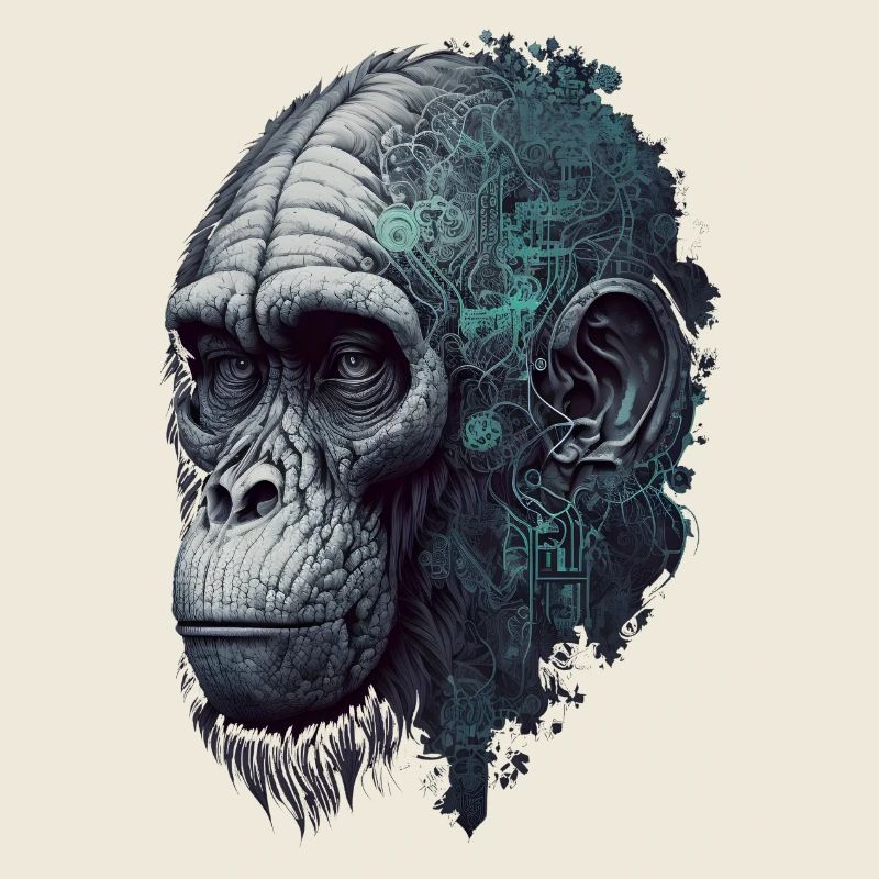 AI-controlled monkey