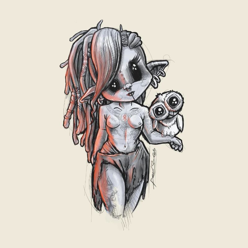 Nordisches wildes Mädchen