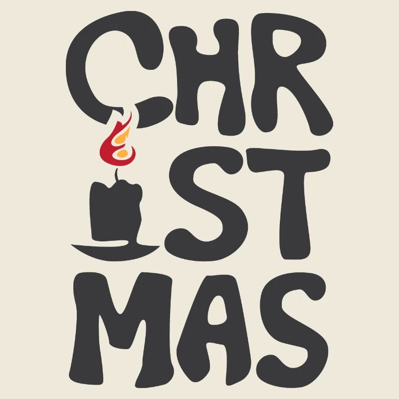 Christmas Fire Candle Graffiti Christmas icon