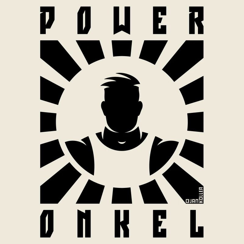 Power Onkel (Poweronkel / Strahlen / Black)
