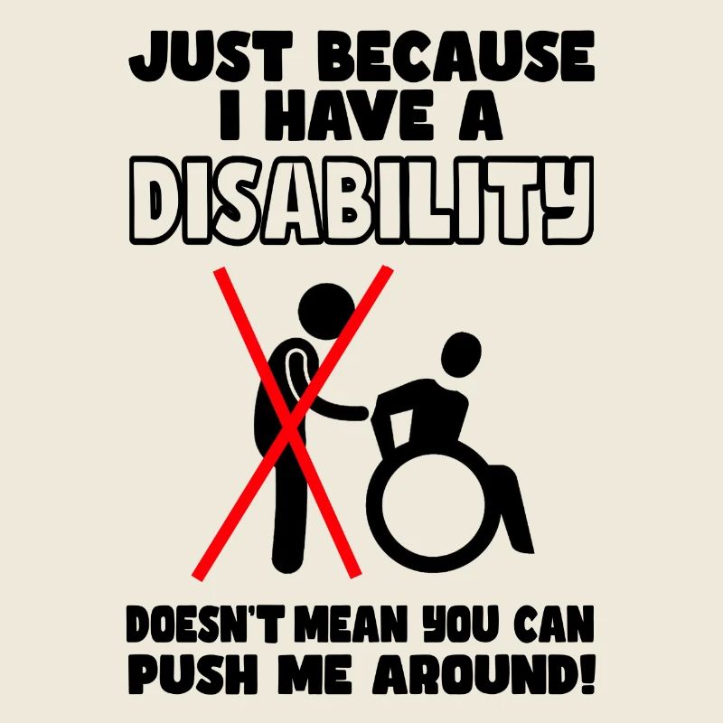 Obwohl ich eine Behinderung habe, schiebt der Rollstuhl nicht #