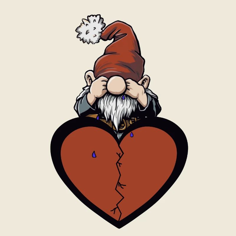 Waldbewohner Zwerg Herz Liebeskummer Liebe