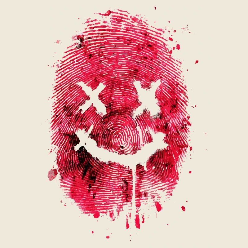 Empreinte digitale avec un message amical