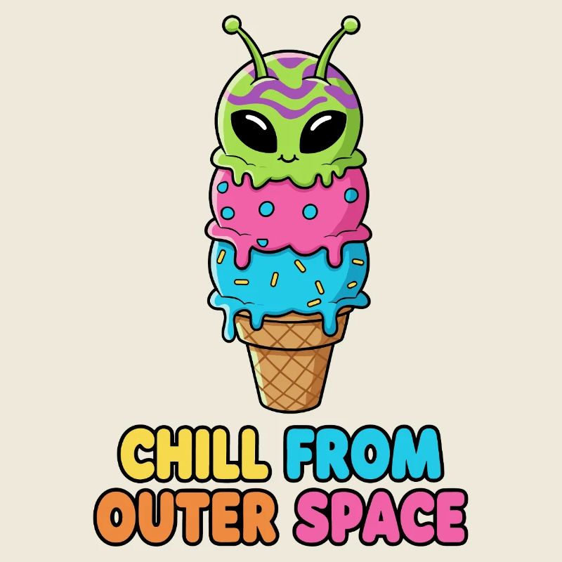 Außerirdischer Eiscreme-Kegel