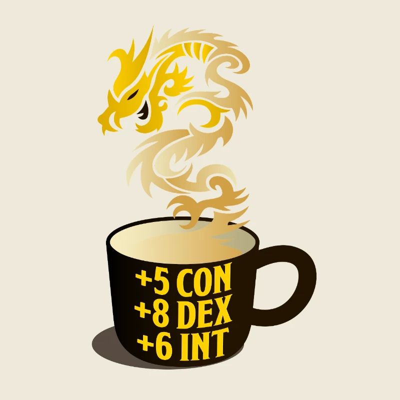 Dragon Steam RPG Stat Becher