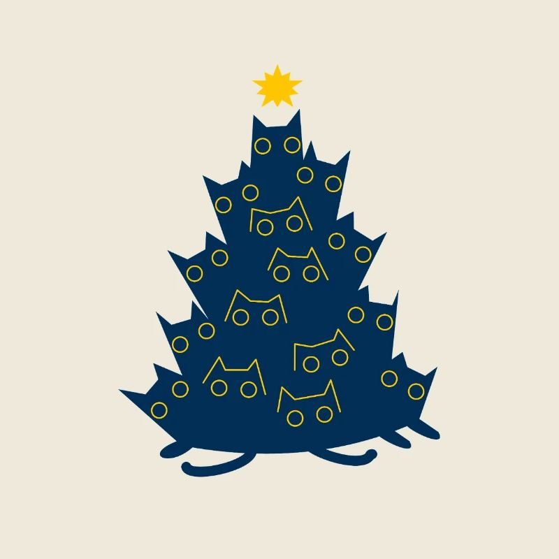 Cadeau du sapin de Noël Chats Chats de Noël