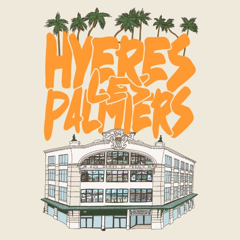 Hyeres Palmiers Graffiti