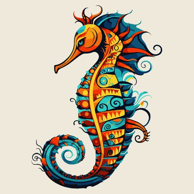 Hippocampe de bande dessinée Seahorse