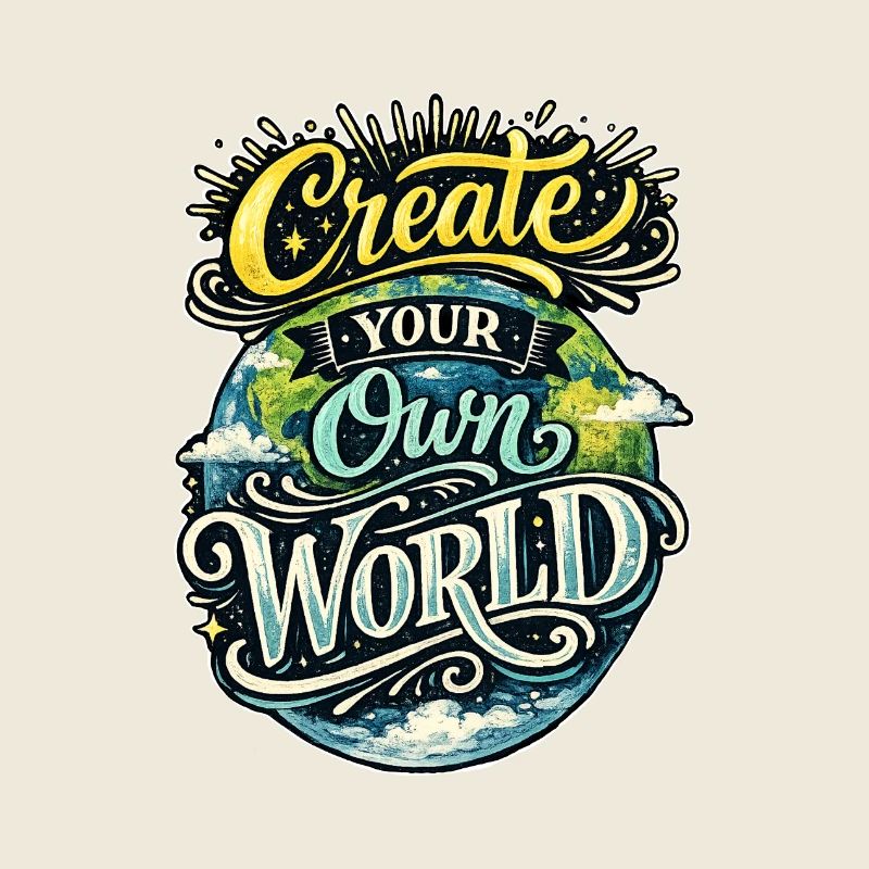 Create Your Own World – Hand Lettering Creativity