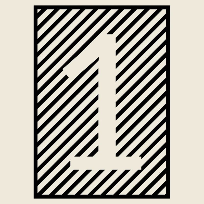Numéro 1 - bandes encadrées