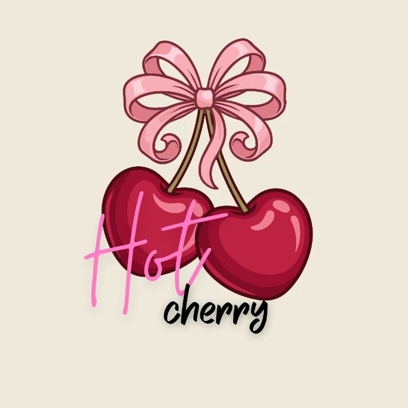 Kirschenherzen mit Schleife