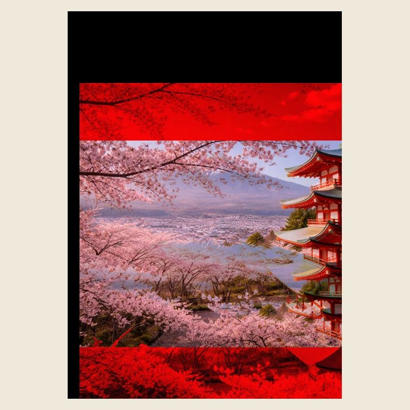 Kirschblütenpagode Szene