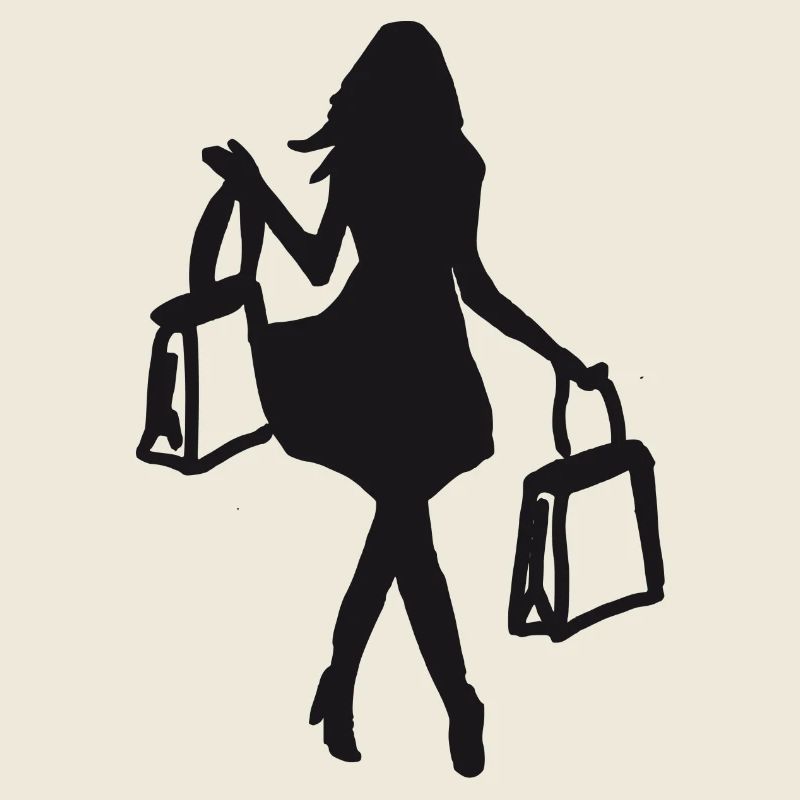 Femme de shopping