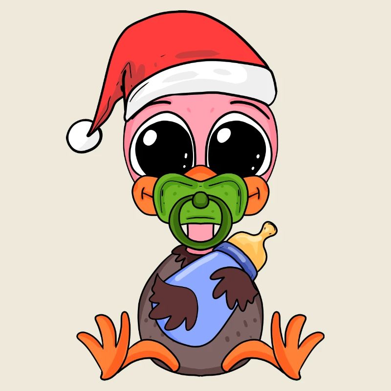 Autruche bébé Noël