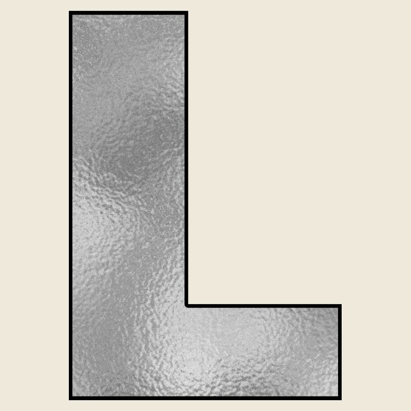 Buchstabe L Silber