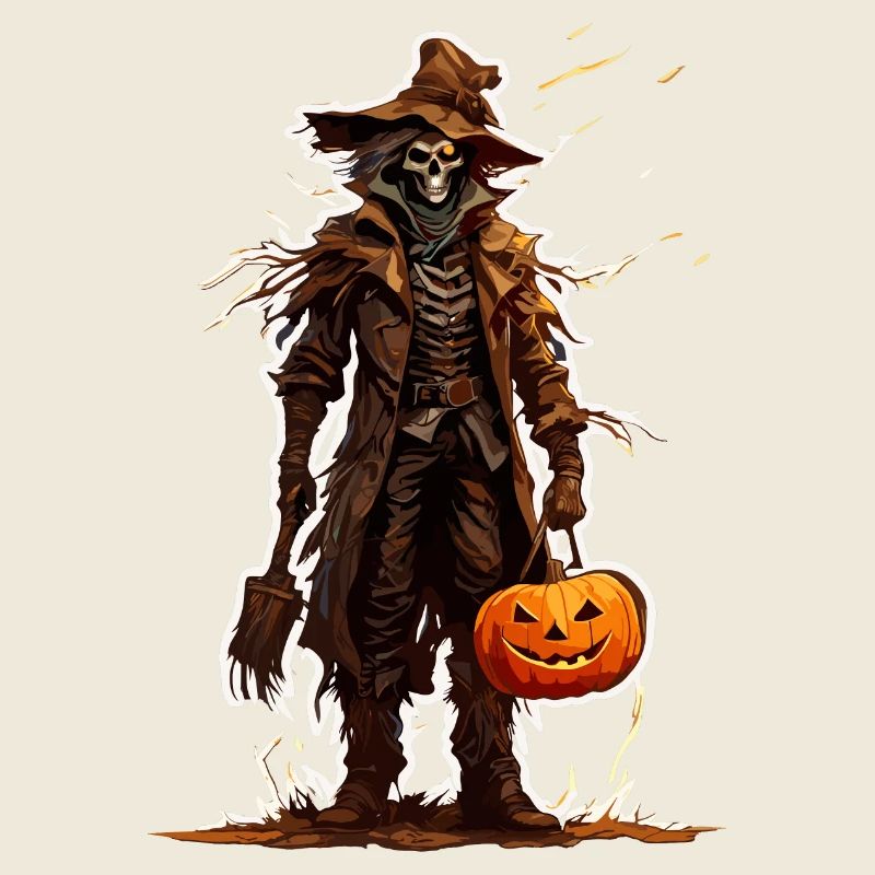 Vogelscheuche / Erntehelfer / Maisfeld / Feld