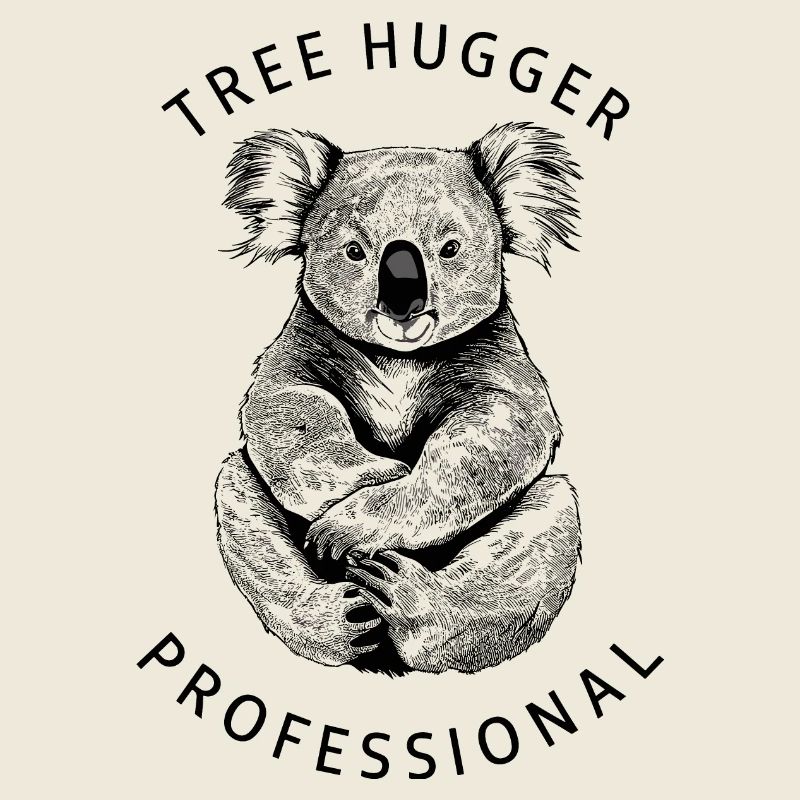Professional Tree Hugger - Minimalistisches Koala-