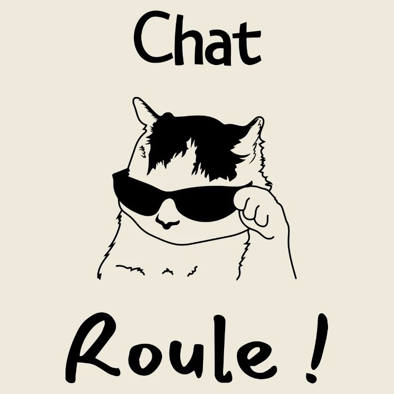 Chat roule - cadeau humour ça roule