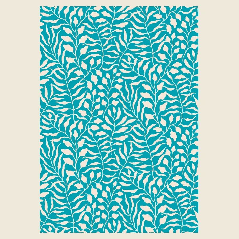 Design de feuille de palmier bleu