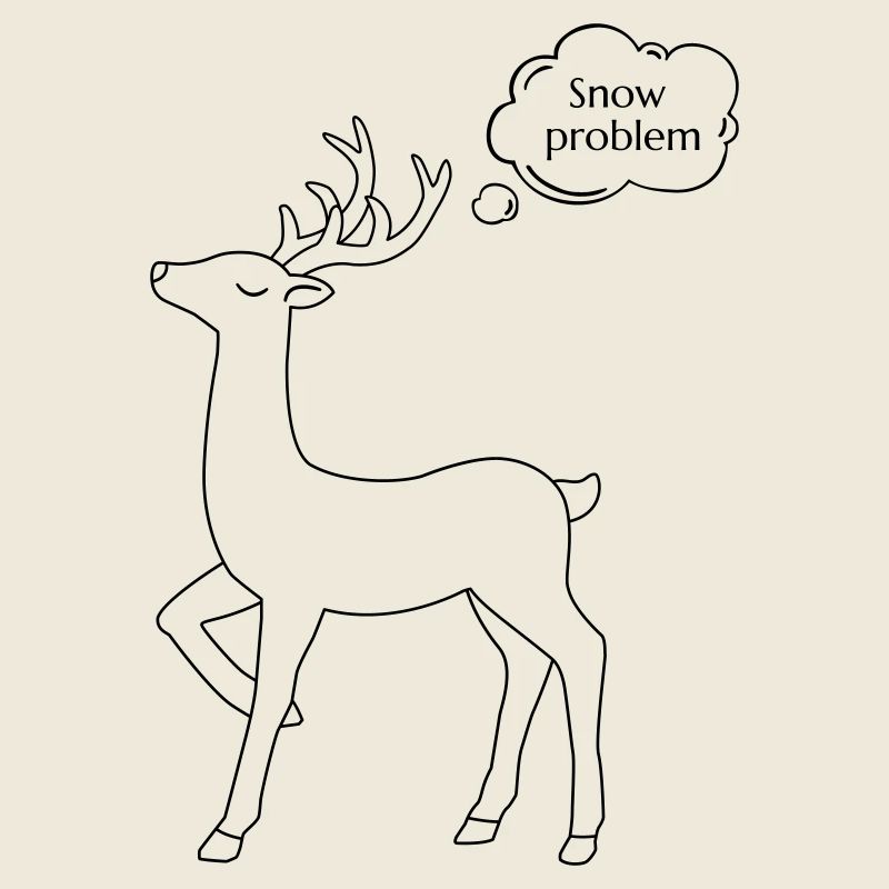 Snapped Christmas deer