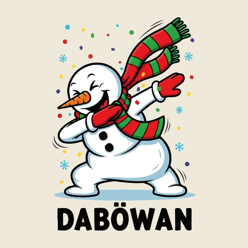 Dabbing Snowman