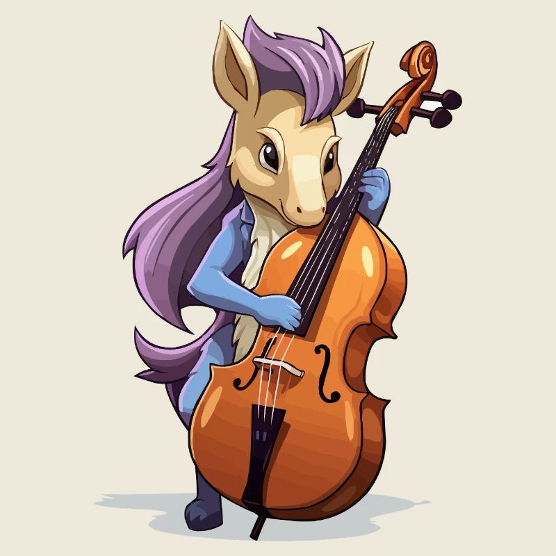 Violoncelle licorne