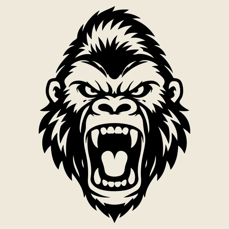 Gorilla Kopf Symbol