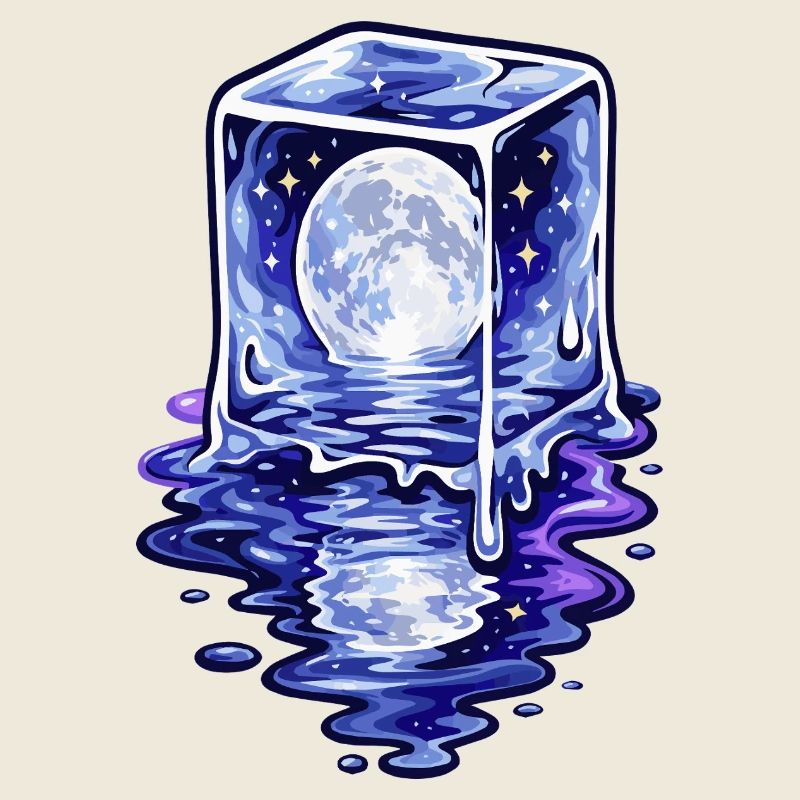 Moonlit Cube Melting