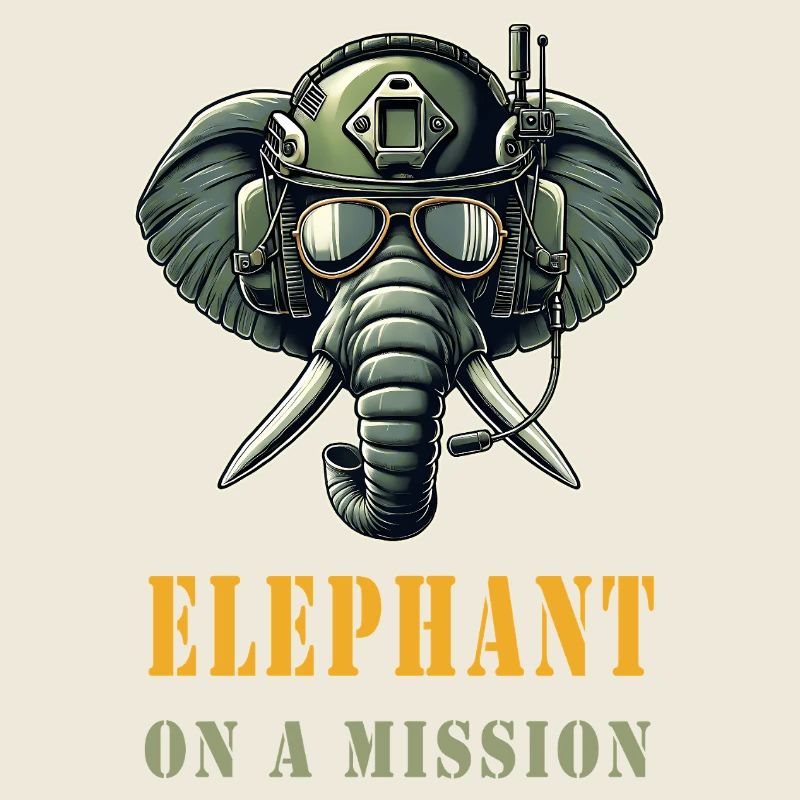 Elefant auf Mission
