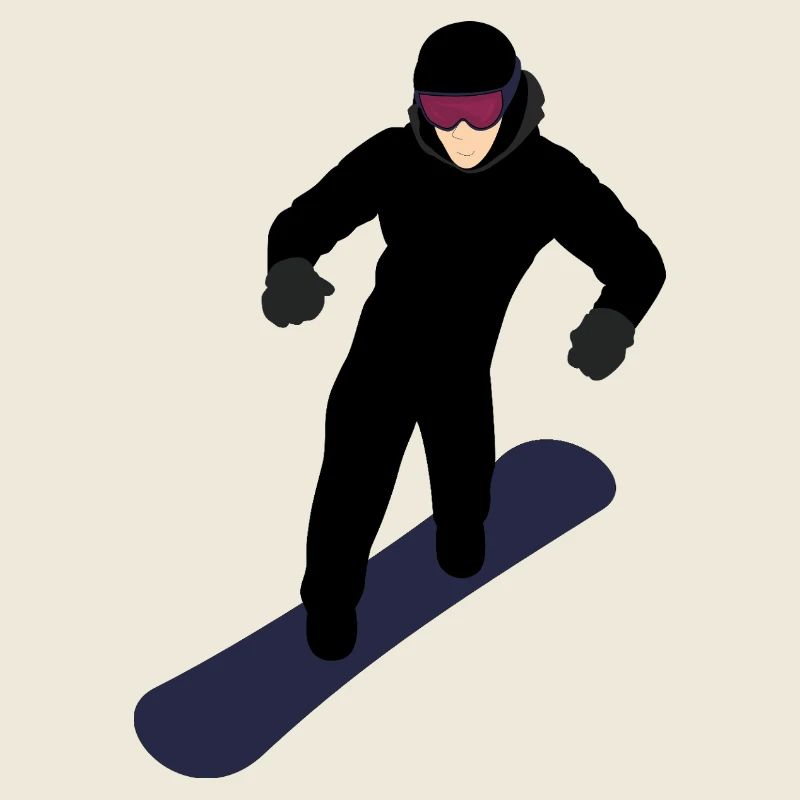Dynamischer Snowboarder