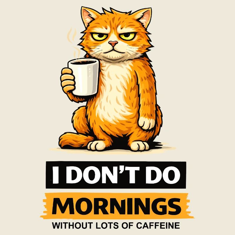 Morning-Cat Coffee Attitude