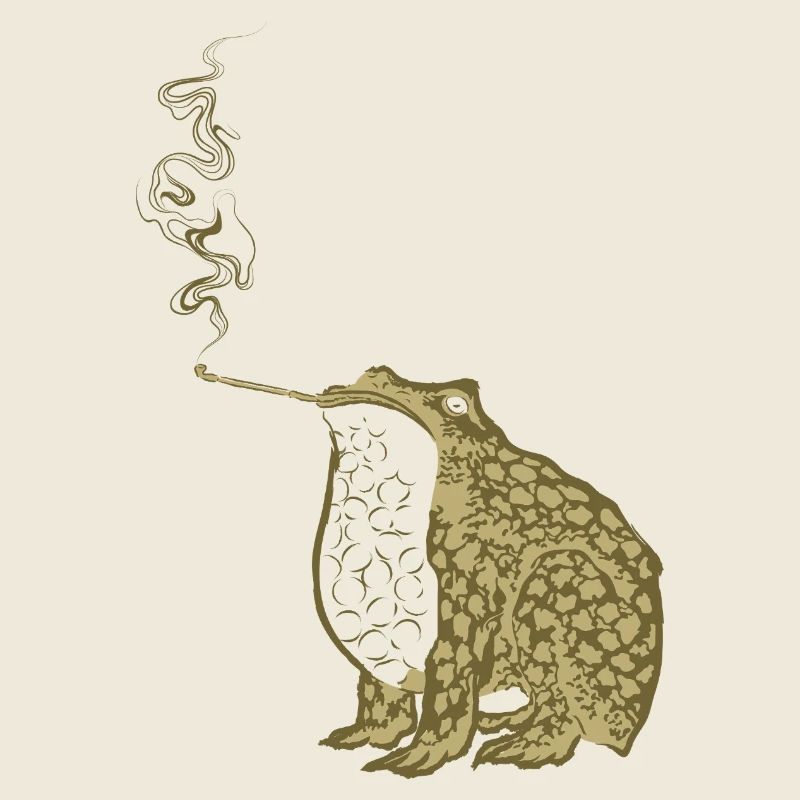 Fumée de grenouille japonaise funky