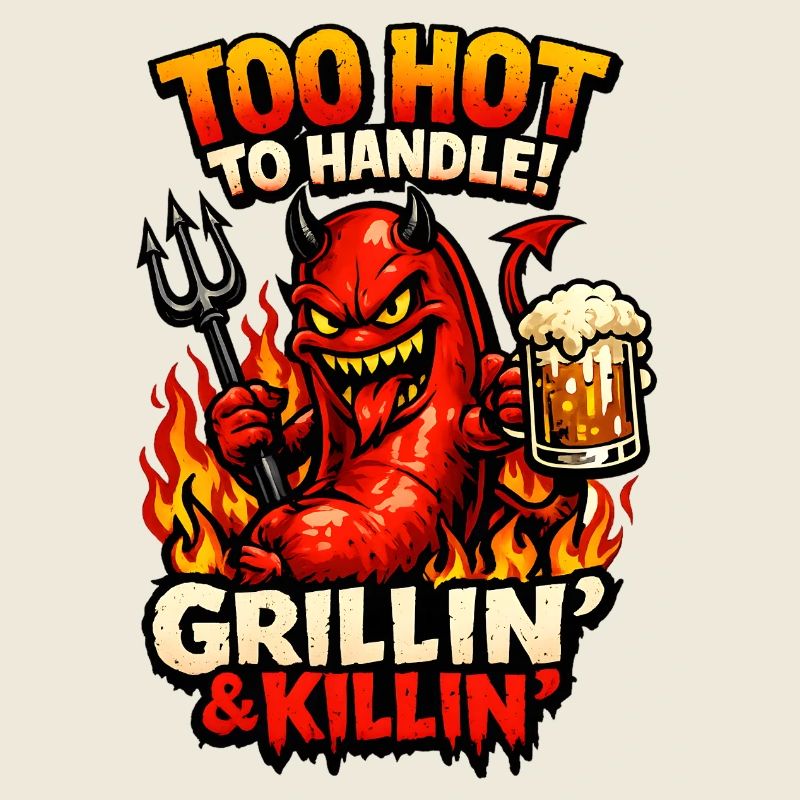 Satanische Grillwurst – Lustiges BBQ Horror Comic 