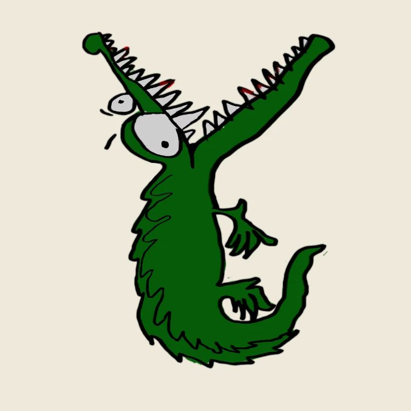 Hungriges Krokodil