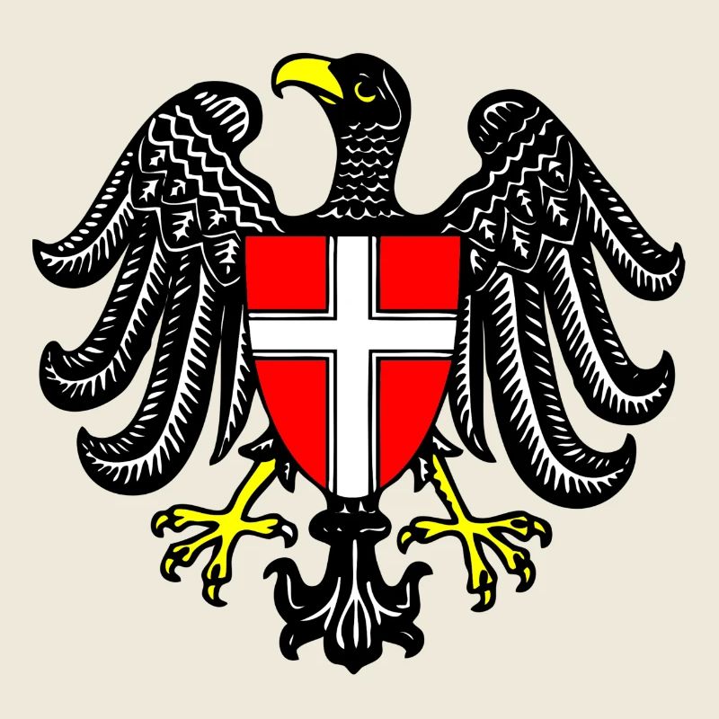 drawing austrian eagle symbol flag austria