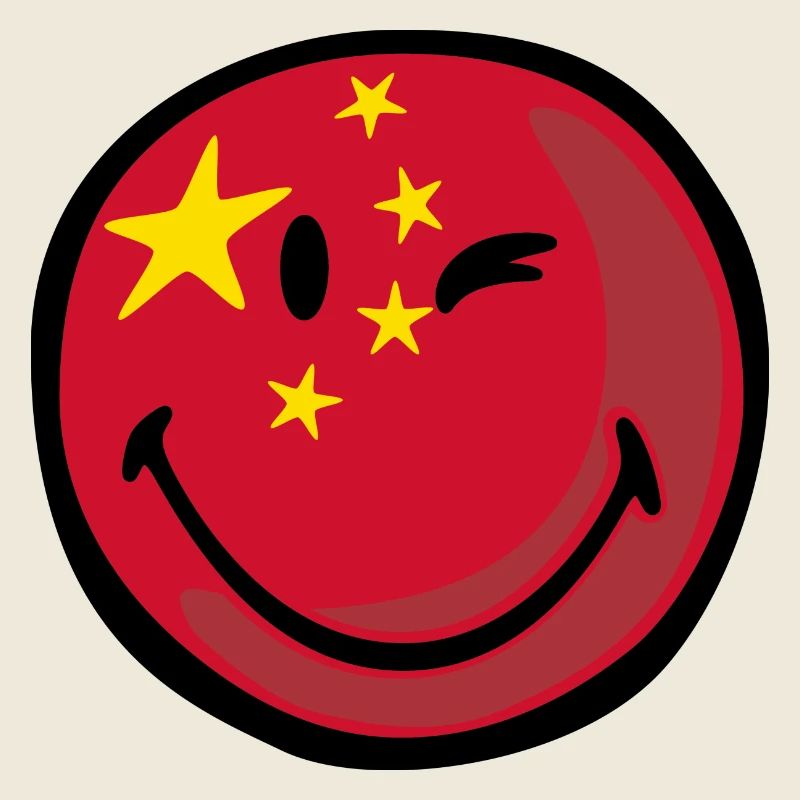 Smiley flag china