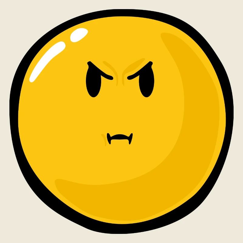 Smiley Anger Bitter