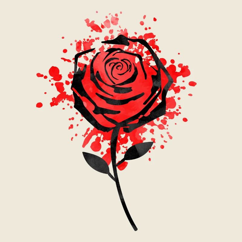 rose red design