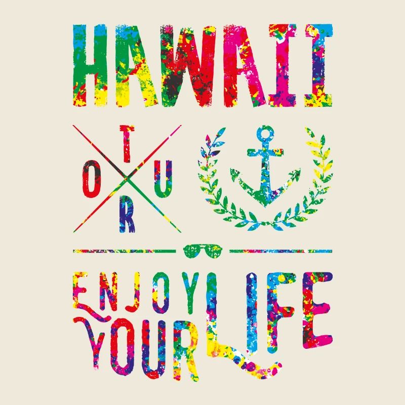 hawaii enjoy colors