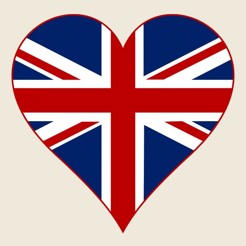 Großbritannien Flagge Herz