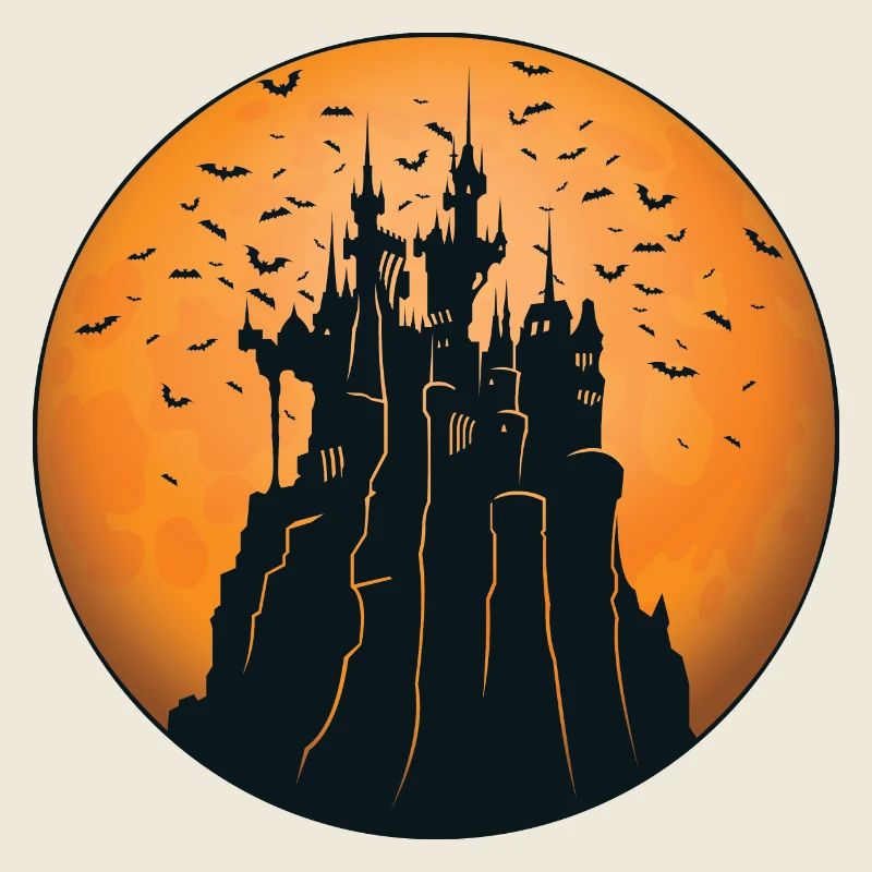 Creepy Castle & Spooky Moon Halloween Costume Gift