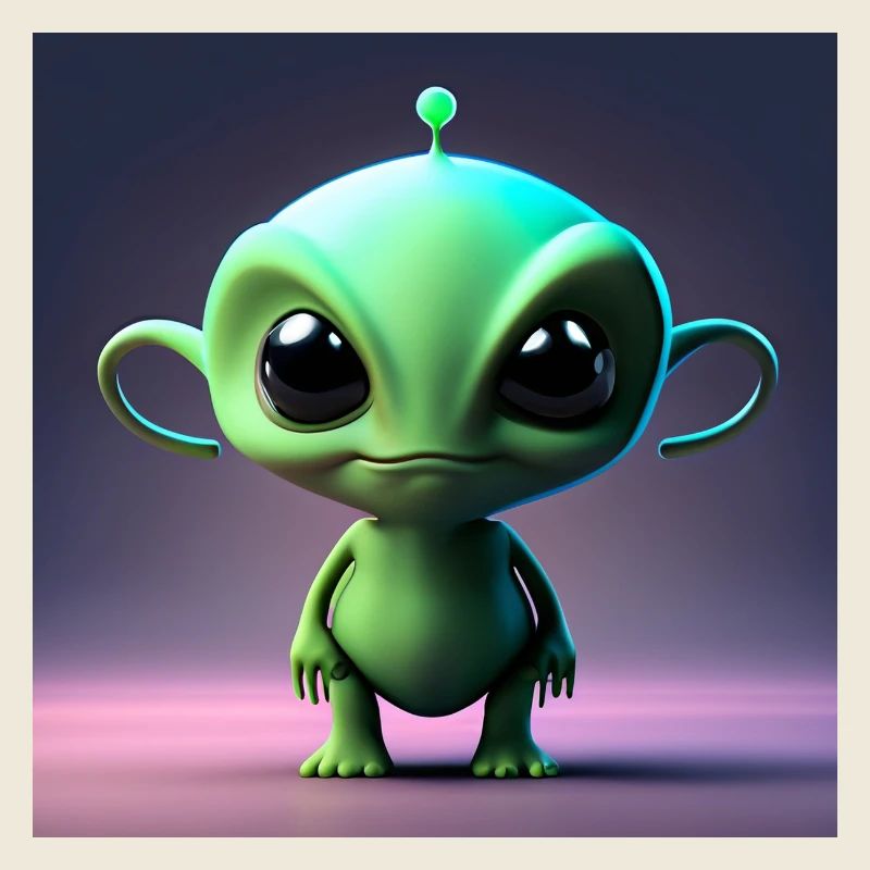 Joyeux Halloween mignon extraterrestre effrayant drôle effrayant