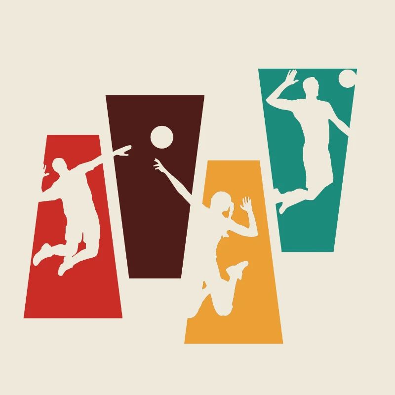 Vintage Retro Volleyball Gift Idea