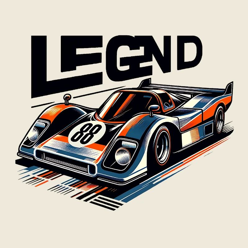 Speed Legend: Dynamisches Rennwagen-Design