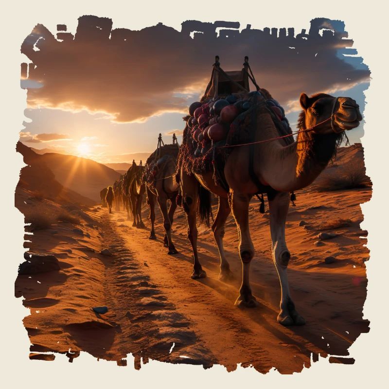 Camel caravans have a long tradition