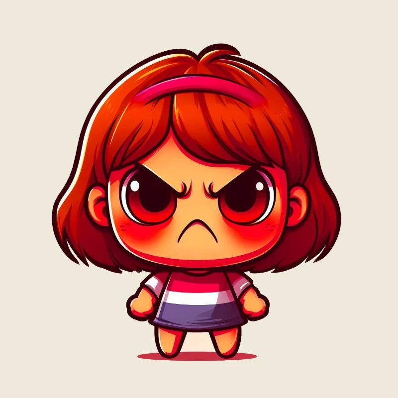 Fille têtue
