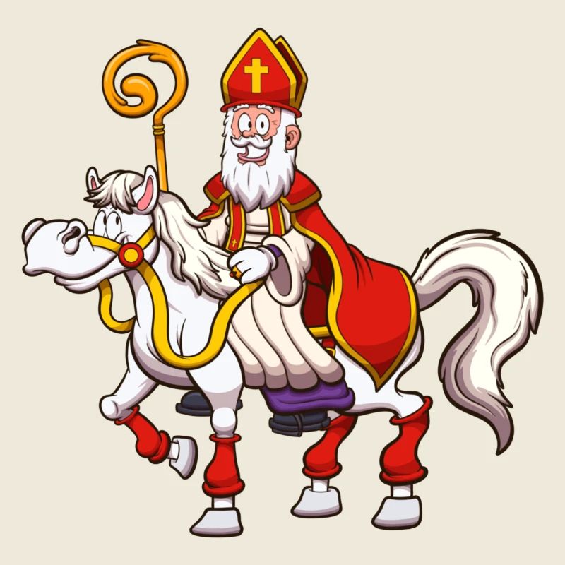 Saint Nicolas à cheval