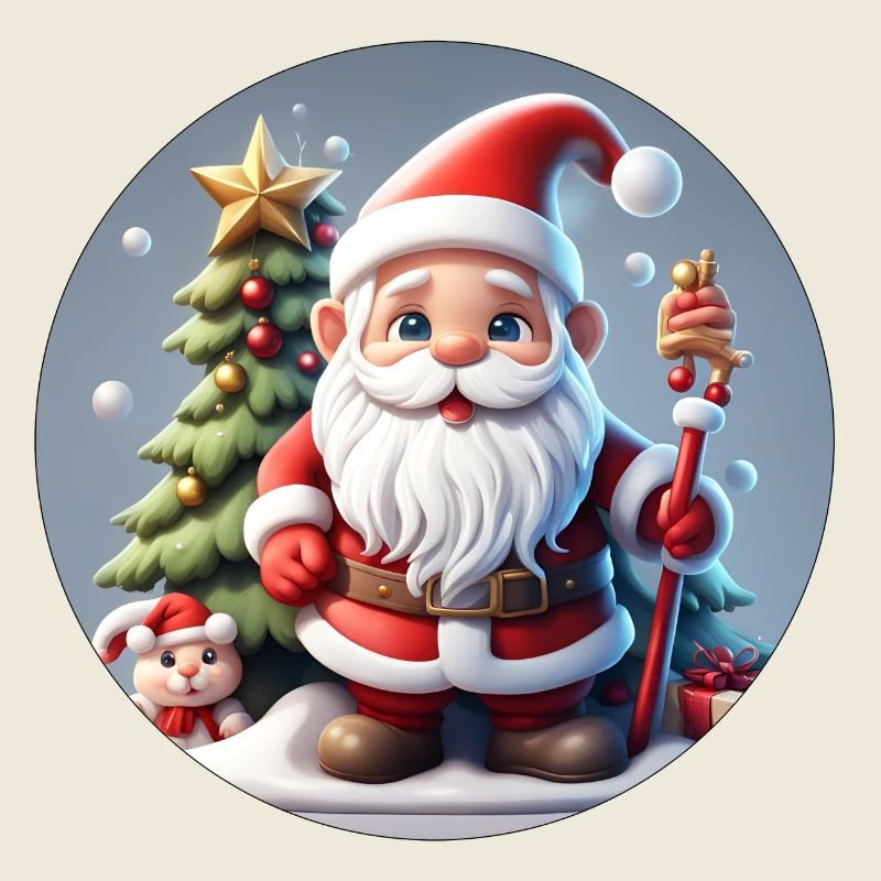 Weihnachtsmann / Winter / Heilig Abend / Schnee