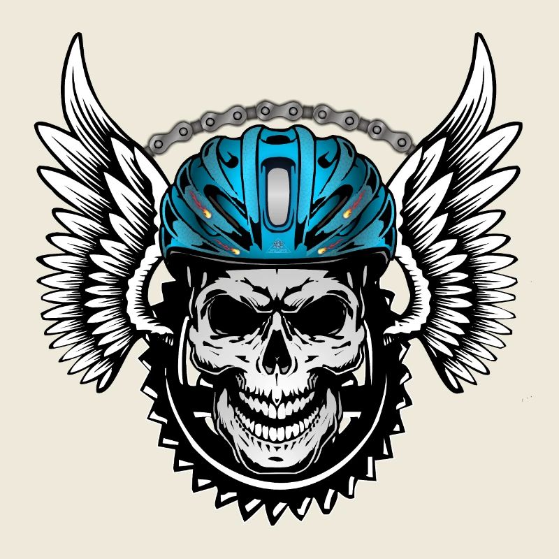 Casque de vélo Skull - Skull avec casque de vélo