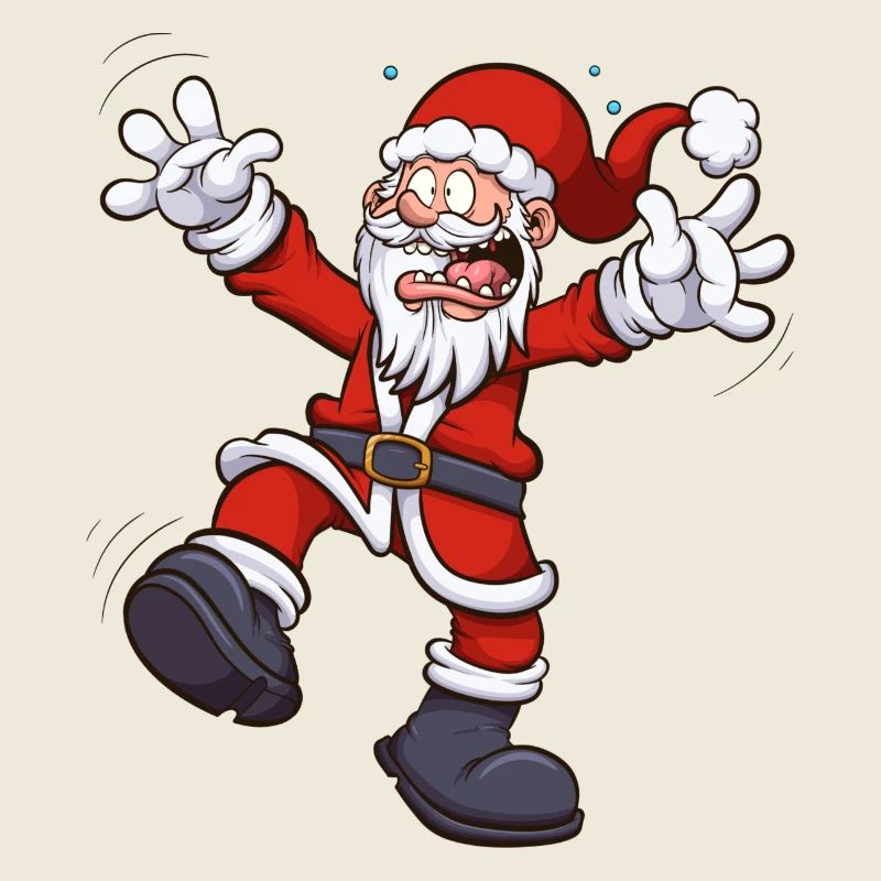 Père Noël effrayé